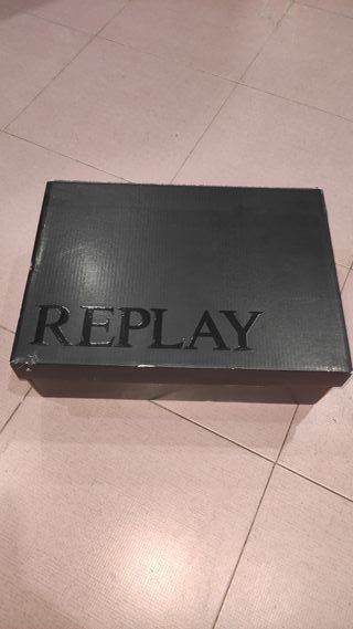 Zapatillas Replay grises y blancas