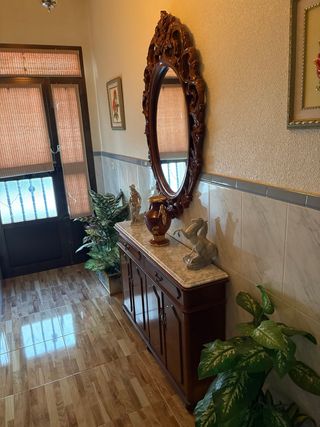 mueble entrada con espejo