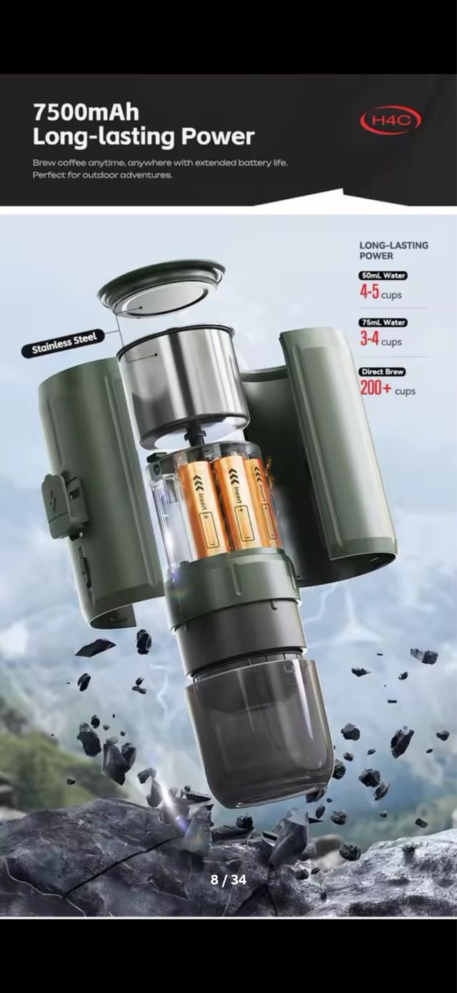 Macchina da caffè portatile Espresso Hibrew H4C Explorer 20B