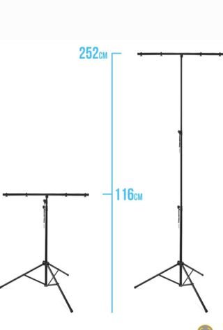 Trípode para focos negro