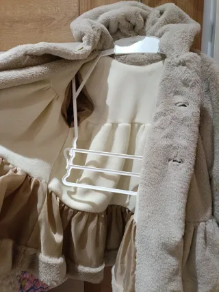 Abrigo Valentina niña beige