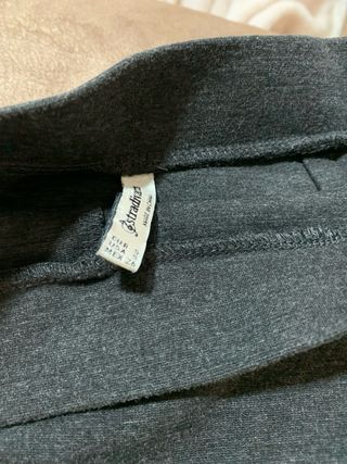 Falda pantalón Stradivarius gris