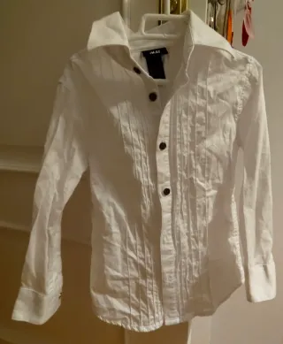 Camisa niño H&M blanca traje campero