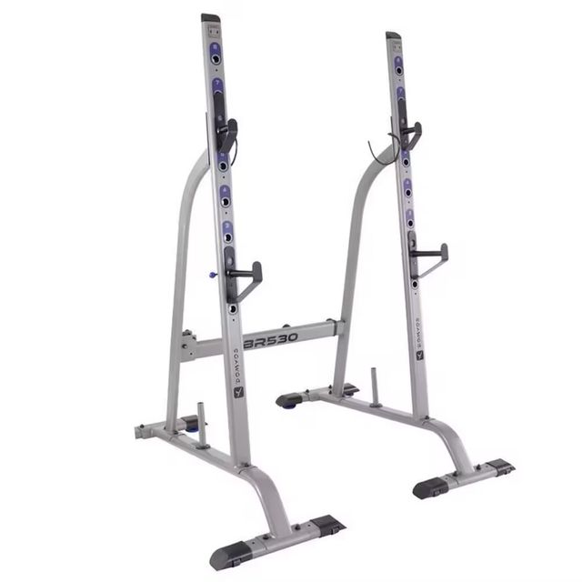 Rack Sentadilla Domyos BR530 En color rojo y negro