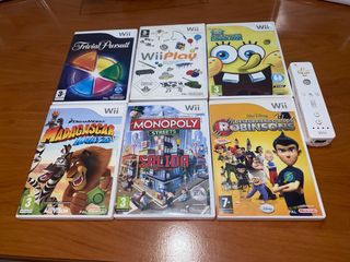 Lote Juegos Wii + Mando