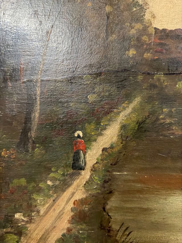 antiguo oleo italiano i XX de GIACHETTI CESARE