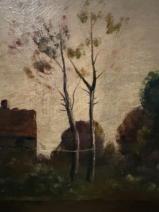 antiguo oleo italiano i XX de GIACHETTI CESARE