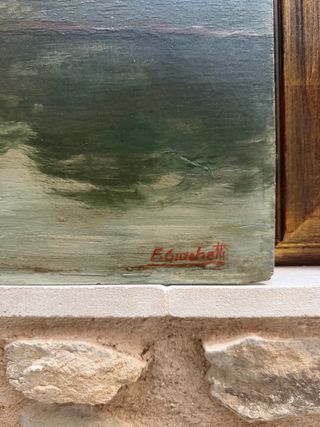 antiguo oleo italiano i XX de GIACHETTI CESARE