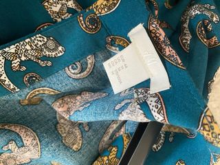 Abito fantasia verde petrolio