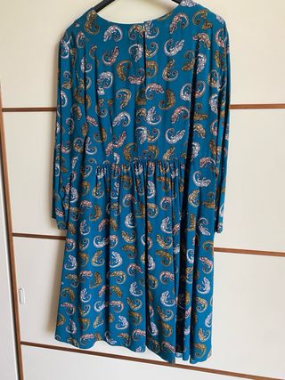 Abito fantasia verde petrolio