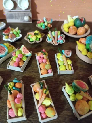 6 Miniature per presepe terracotta