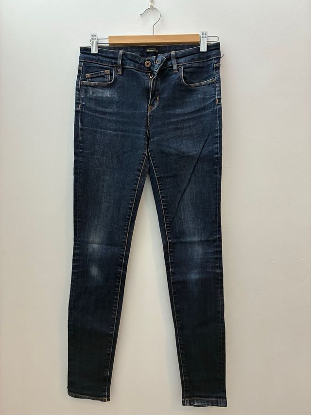 Massimo Dutti Vaqueros Skinny Azul Talla 34
