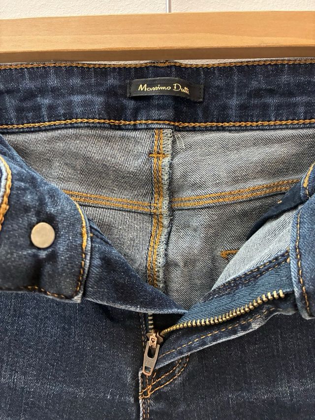 Massimo Dutti Vaqueros Skinny Azul Talla 34