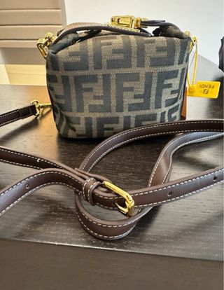 Borsa Fendi Marrone e Oro