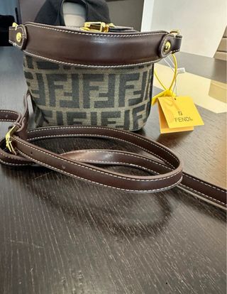 Borsa Fendi Marrone e Oro