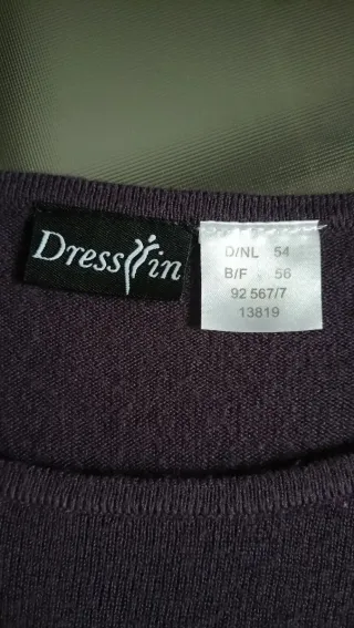 Jersey elegante morado con encaje y cristales lumi