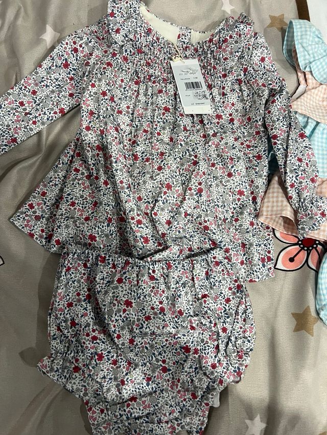 Conjunto Vestido y Pololo Estampado Floral