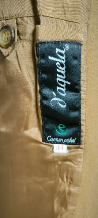 Americana D'Aquela Lana Talla 44 Beige