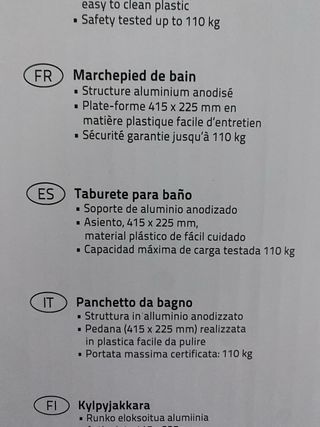 Taburete Baño Ridder Assistant