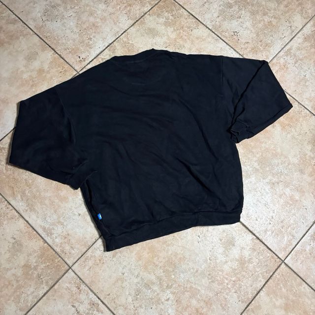 Hoodie Adidas Black Streetwear Y2K Oversize Pocket