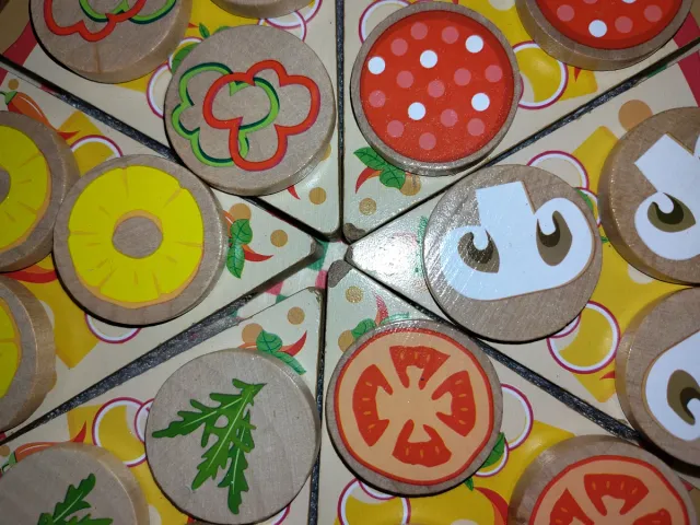 Juego de pizza de madera Playtive