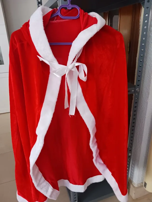 Capa Disfraz Mama Noel Talla Única