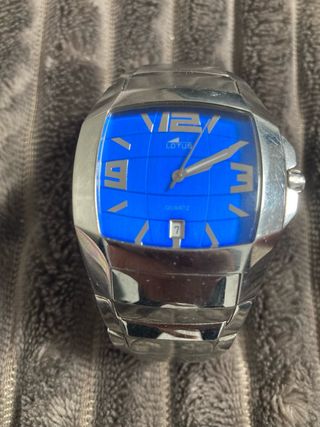 Reloj Lotus Azul y Plateado
