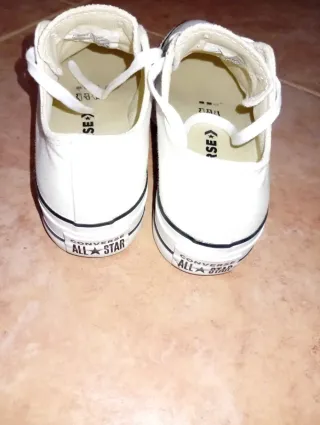 Converse Plataforma Blancas Talla 36.5