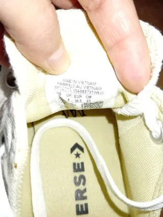 Converse Plataforma Blancas Talla 36.5