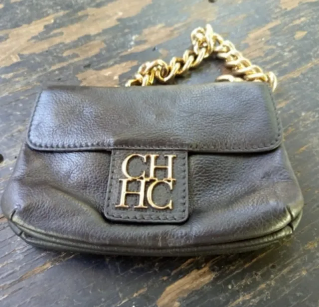 Bolso CH Carolina Herrera Negro Dorado