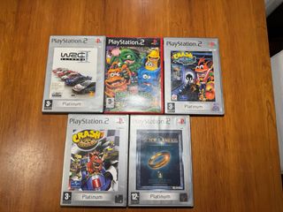 Lote 5 Juegos PS2 Platinum