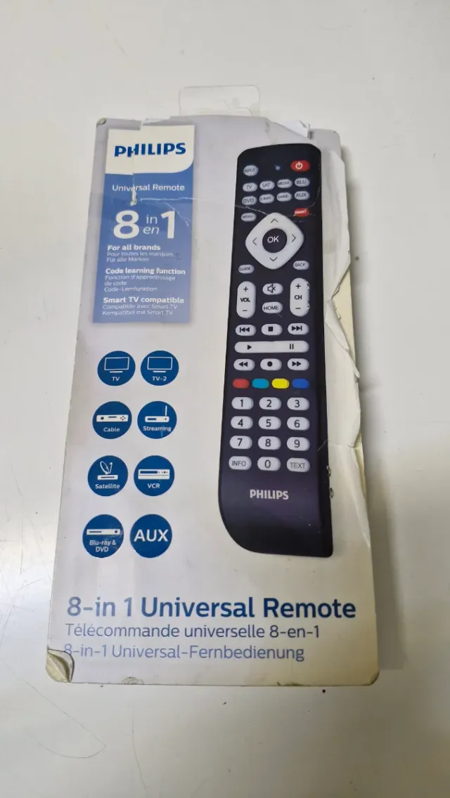 Mando a distancia universal Philips 8 en 1
