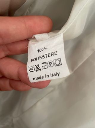 Cappotto trapuntato beige con cintura Tg. M/L