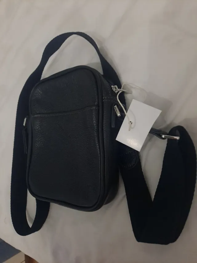 Borsa a tracolla in pelle da uomo