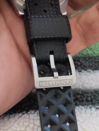 Reloj San Martin Automático Azul y Plateado