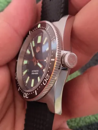 Reloj San Martin Automático Azul y Plateado