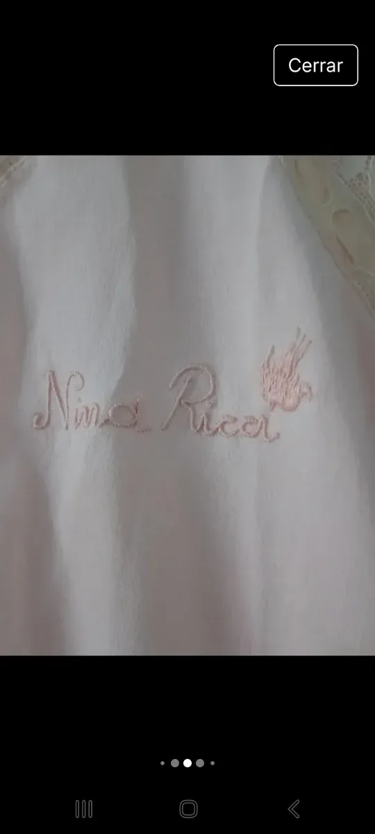 Pijama Nina Ricci Rosa Encaje