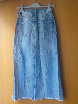 Falda vaquera midi