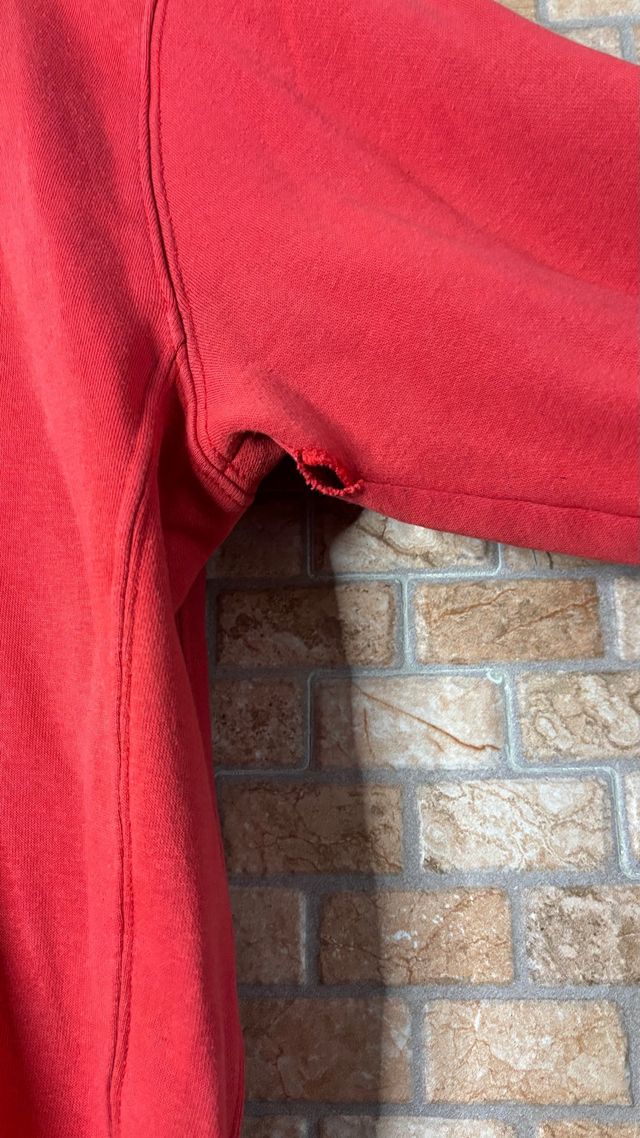 Nike Red Hoodie Sweatshirt Basic Pullover Y2K 2000