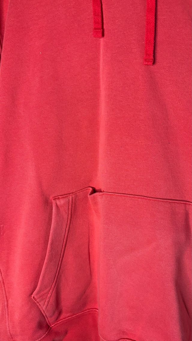 Nike Red Hoodie Sweatshirt Basic Pullover Y2K 2000