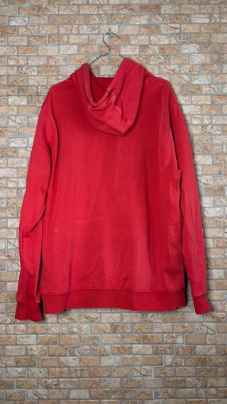 Nike Red Hoodie Sweatshirt Basic Pullover Y2K 2000