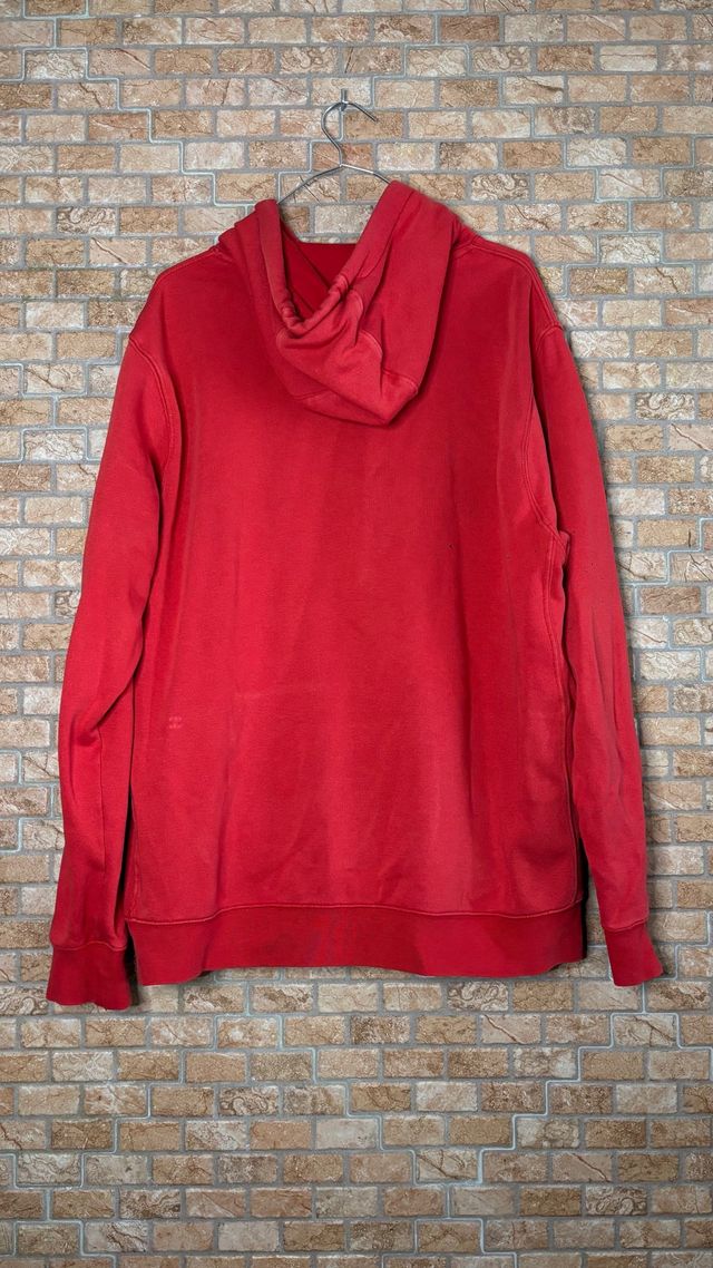 Nike Red Hoodie Sweatshirt Basic Pullover Y2K 2000