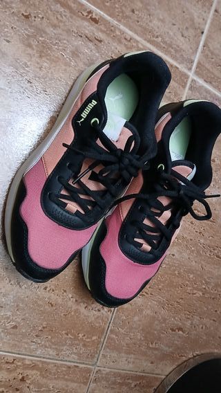 Zapatillas Puma Running Mujer T37 Negro Rosa
