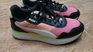 Zapatillas Puma Running Mujer T37 Negro Rosa