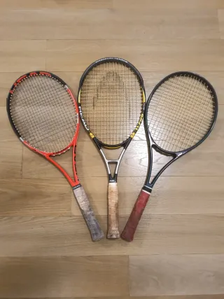 Set tre racchette da tennis