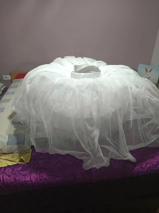 Cancán de fallera blanco talla 85