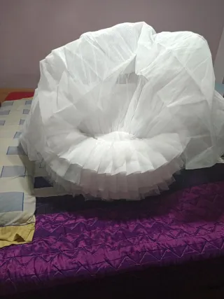 Cancán de fallera blanco talla 85