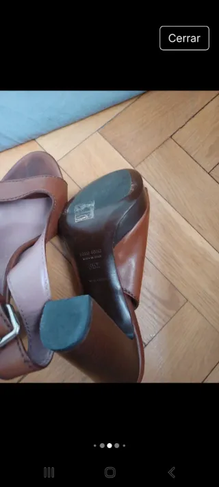 Sandali Miu Miu Marroni