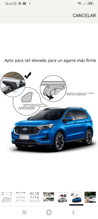Barras portaequipajes para coche nuevas