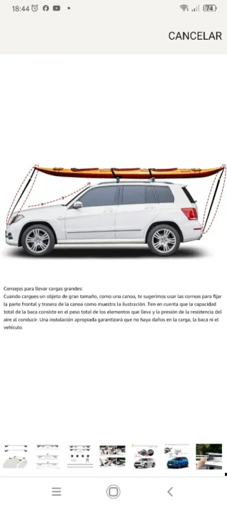 Barras portaequipajes para coche nuevas